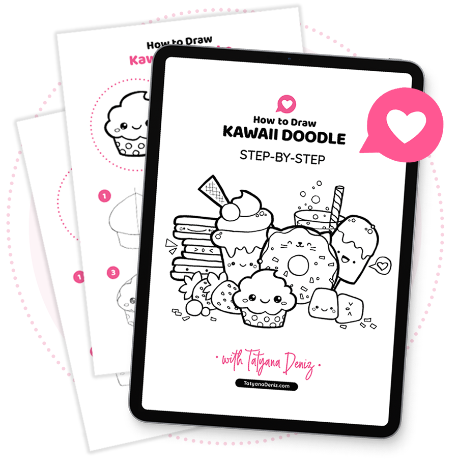 Kawaii doodle mini-course workbook