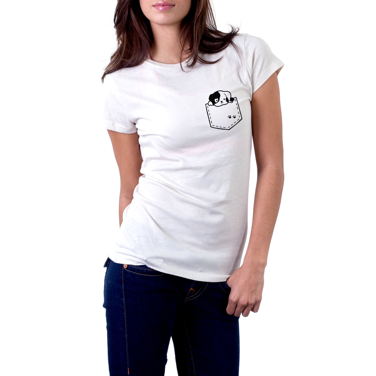 Kawaii Art T-Shirt With Puppy
