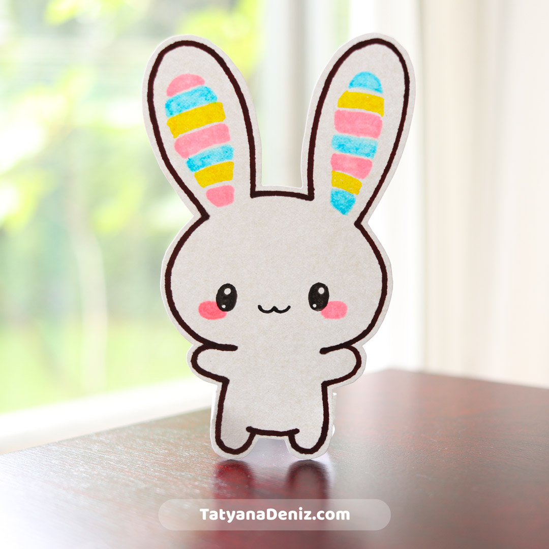 Download Easter bunny drawing and craft with Tatyana Deniz (FREE ...