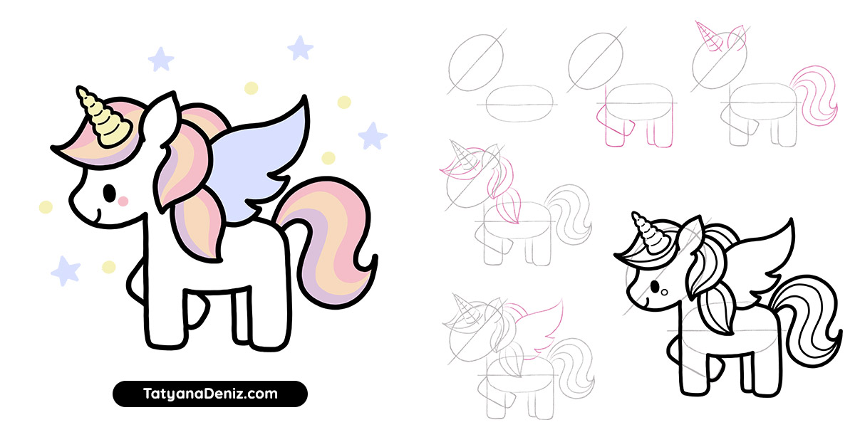 Unicorn Food Easy Kawaii Cute Drawings - My Llenaviveca