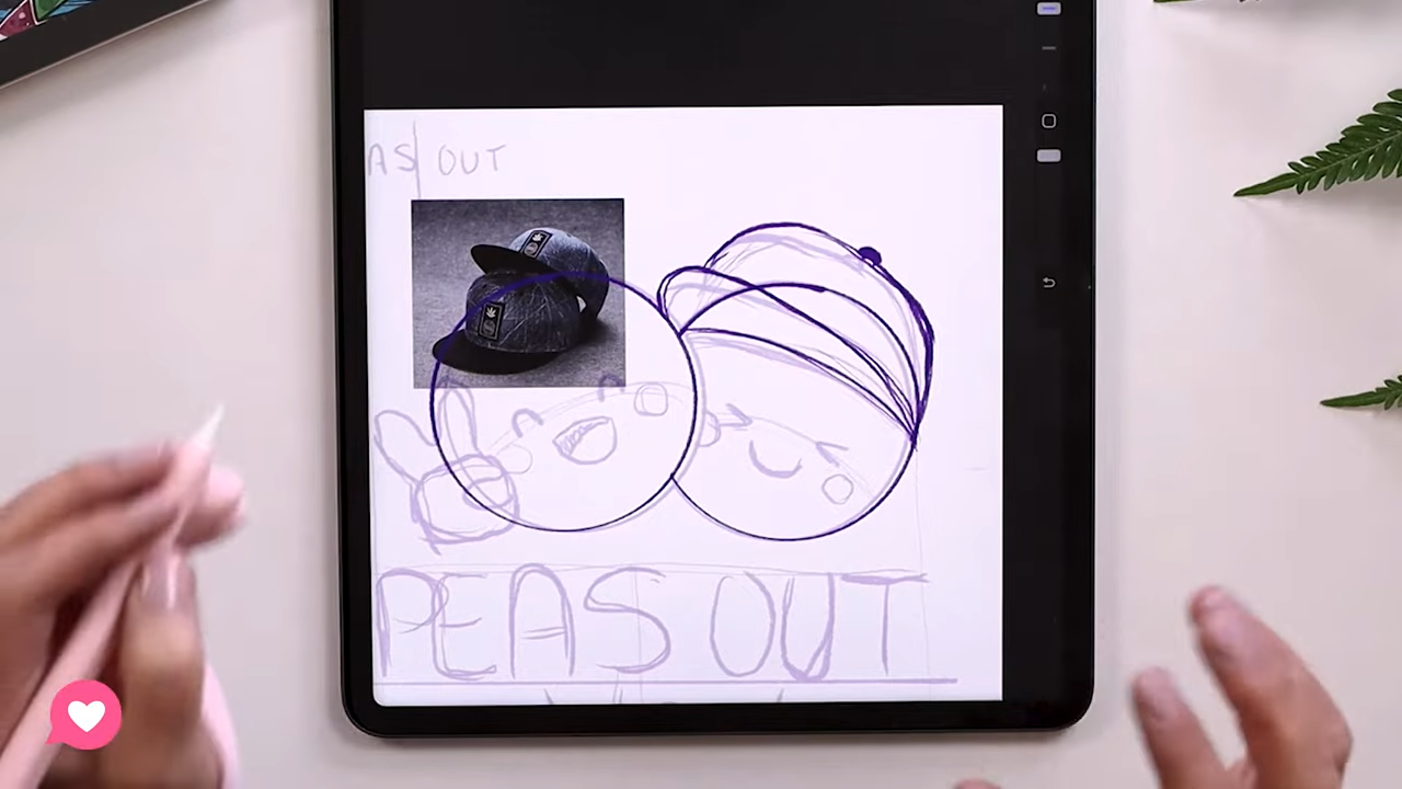 Streetwear hat sketch