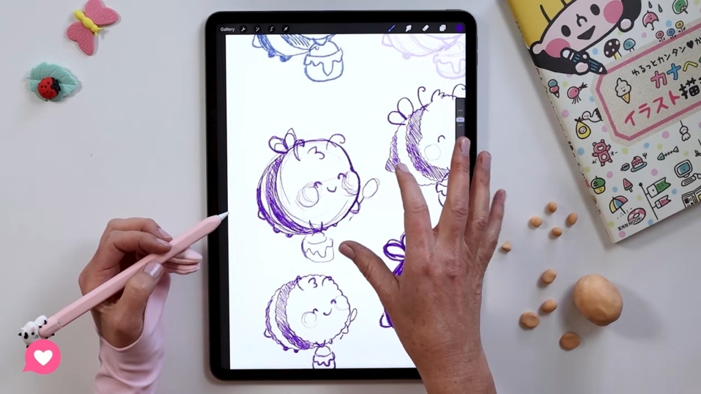 Create YOUR OWN kawaii character - step 2 - sketches