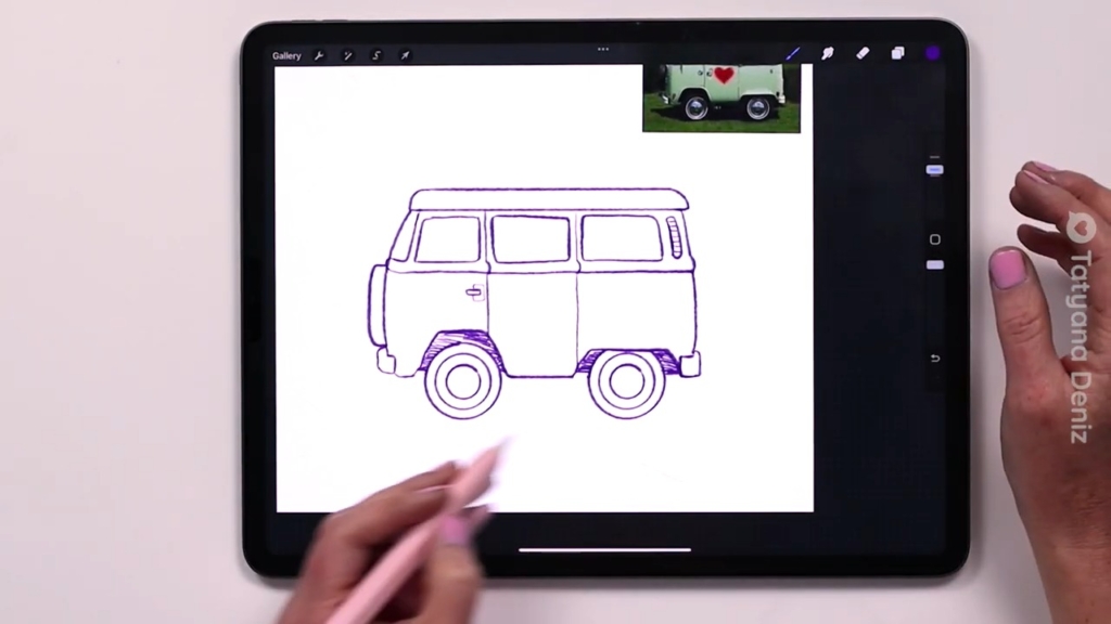 Refine line art and change the proportions of your drawing to make it look cute, kawaii, retro – the style you feel happy about.