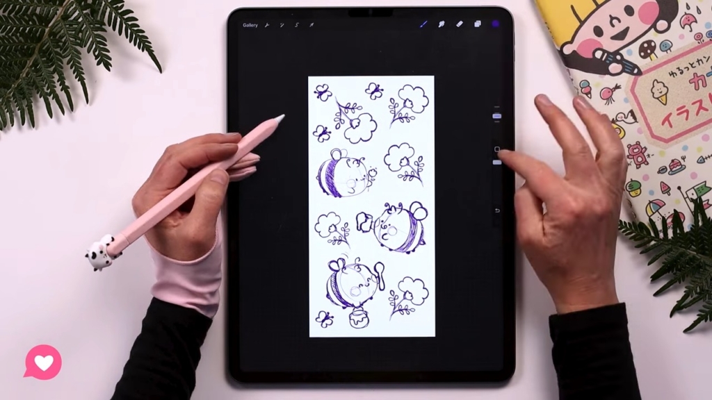 How to COLOR line art in Procreate create your composition for creating your character