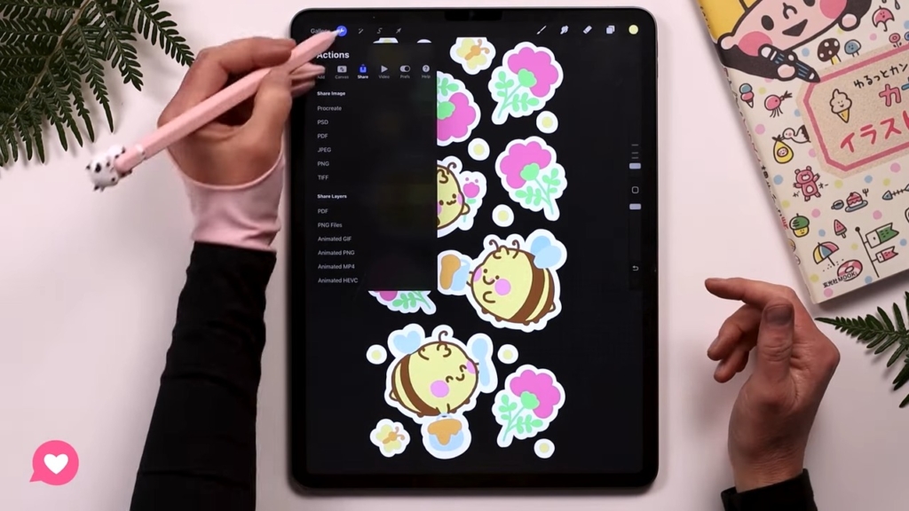 How to COLOR line art in Procreate format your image for your product